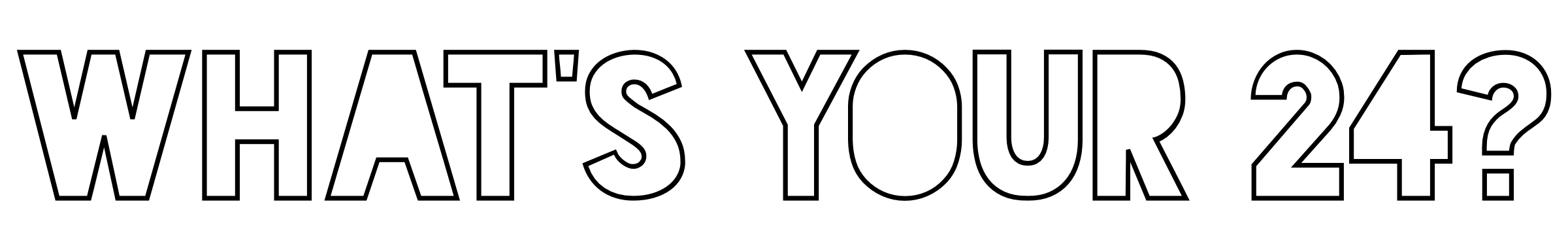 What's Your 24? Logo